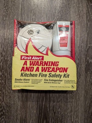 [First Alert Photoelectric Smoke Alarm & Fire Extinguisher Kit]