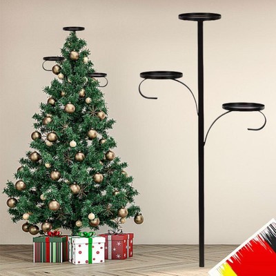 Christmas Tree Toppers Candle Holder Metal 3 Tier Candle Holders for Christmas