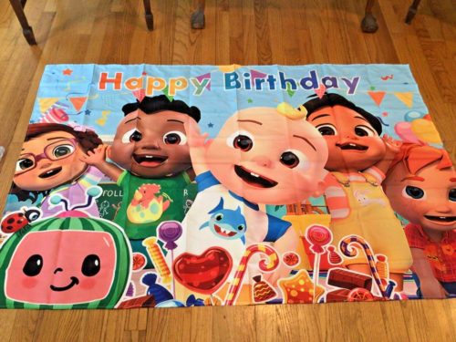 Happy Birthday banner, photo backdrop. Kid’s party decoration New 3x5’ K