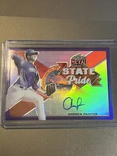 2021 Leaf Metal State Pride Purple Refractor 7/25 Andrew Painter RC AUTO
