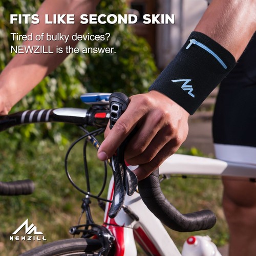 2 PACK - NEWZILL Wristband / Wrist Wallet with Pocket, Pouch for Running, Tennis - 第 18/79 張圖片