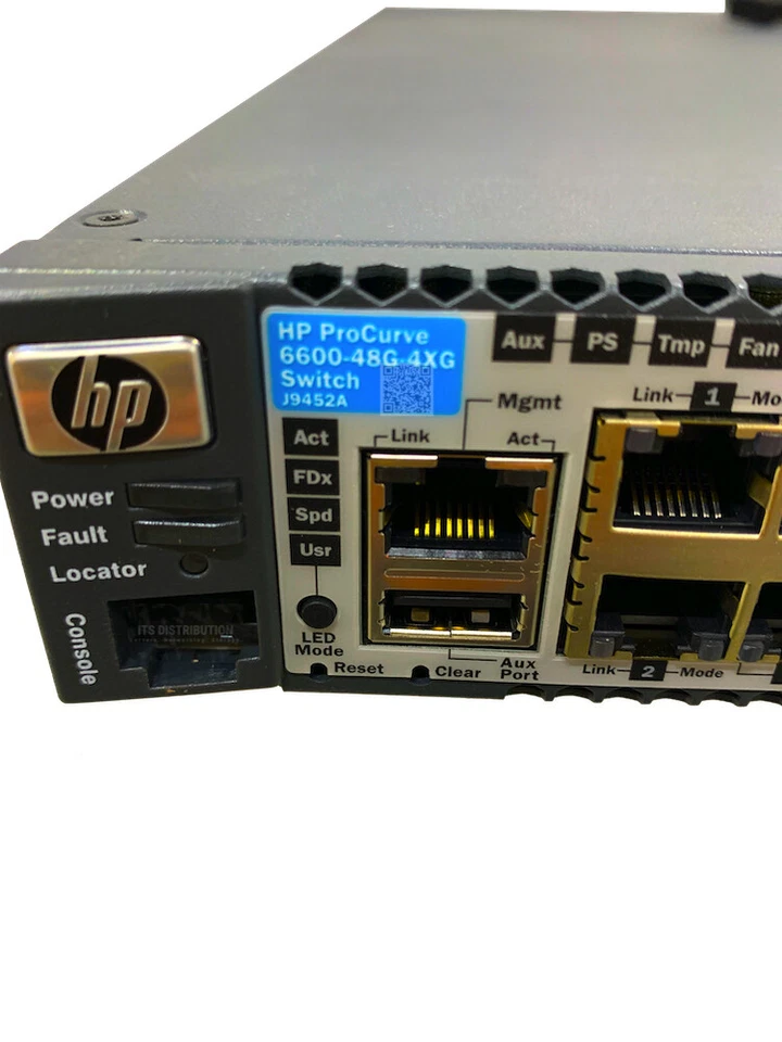 Interruptor J9452A I HP ProCurve 6600-48G-4XG 48 RJ45 10/100/1000 4 SFP capa 3 Foto 3 de 4