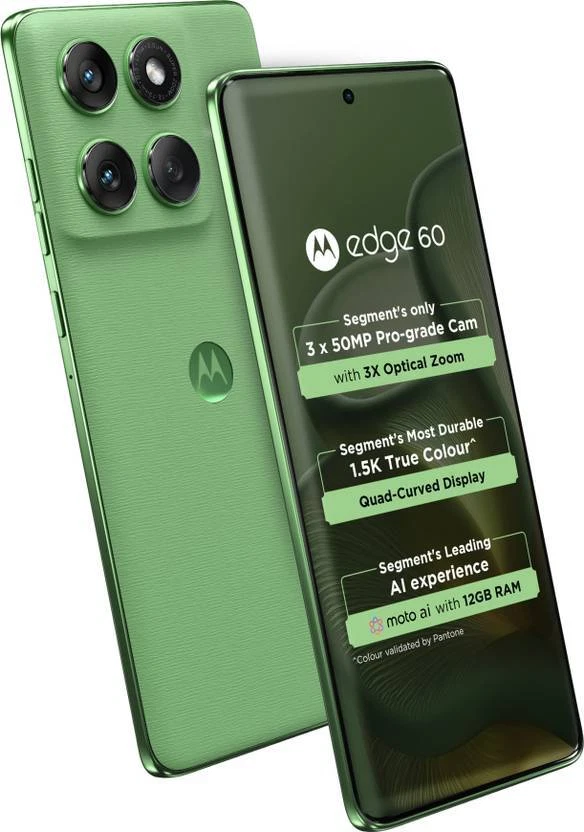 MOTOROLA Edge 60 5G (Shamrock 256GB 12GB RAM) Dimensity 7400Global
