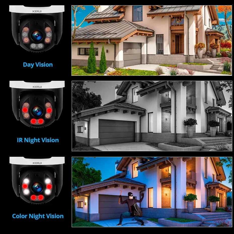 6MP POE Security Camera System w/ 4PCS PTZ Outdoor Home Security Cameras 8CH NVR - Image 3 of 4