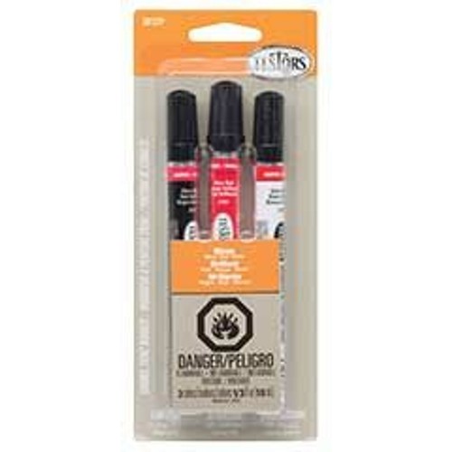 Juego de marcadores esmaltados Testor Corp ~ negro brillante, rojo brillante, blanco brillante ~ 281239 | Zustand: New