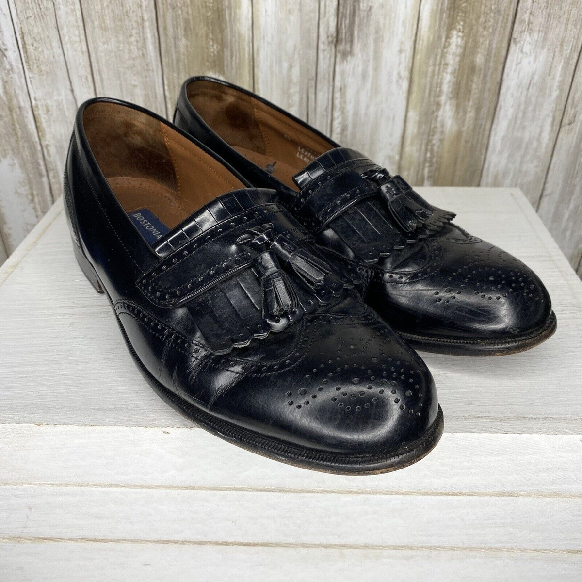Bostonian Classics Men's Loafers Dress Shoes Size 9.5 M Black