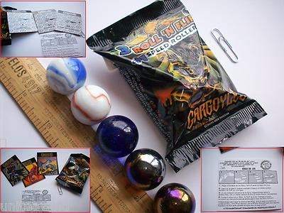 Marmor einfarbig im versiegelten Beutel Vintage GARGOYLES Roll 'n Flip Spiel 1'' Neu in OVP