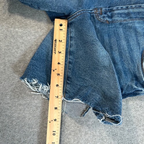 Kensie Jeans Vintage Luxe Cutoff Denim Jean Shorts Women's 2/26 7" Inseam - Picture 4 of 7