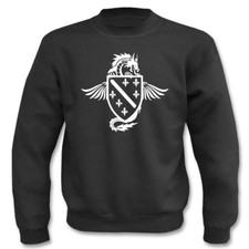 Sweater Bosnia coat of arms with dragons I fun I sayings I funny I sweatshirt