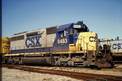 Original Slide CSX YN2 SD40U 8483;Jacksonville,FL;December 1997 | eBay