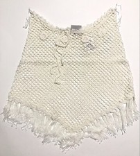 Carolina Blues Girls Crochet Tassel Cover Up Skirt Drawstring OS Girls  7-16 