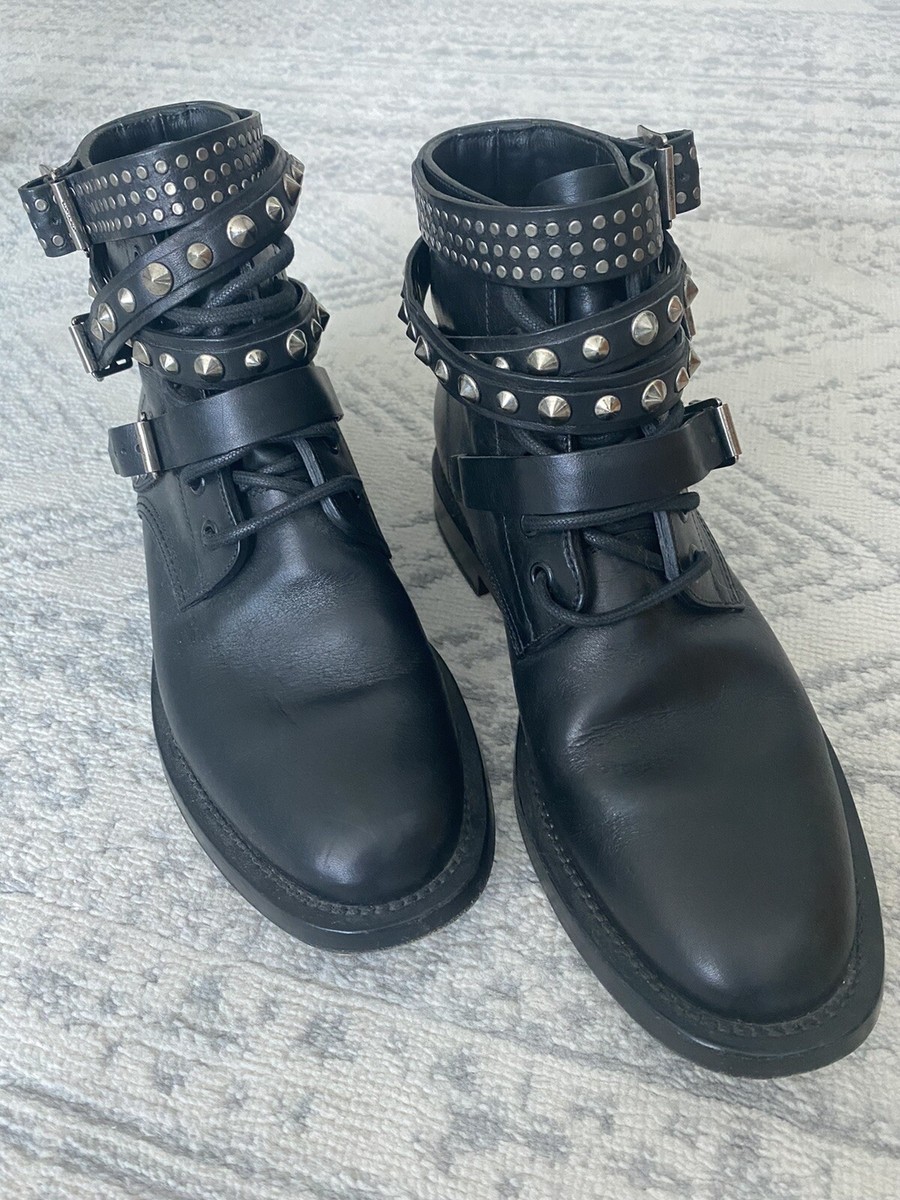 Saint Laurent boots with studs 38 | eBay