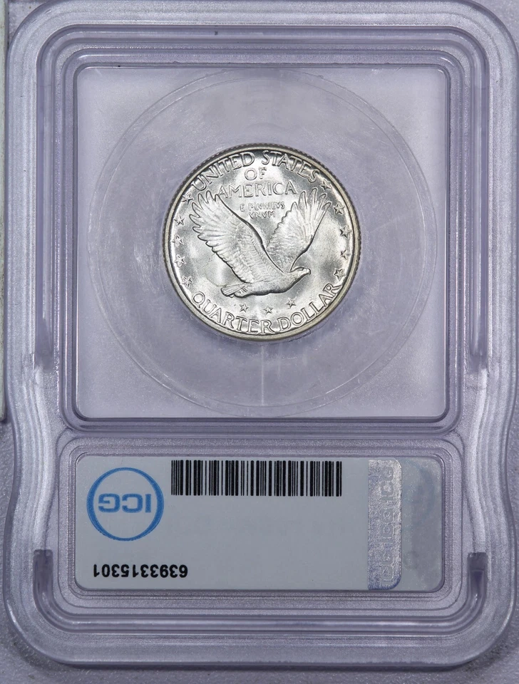 1930 Standing Liberty Quarter 25C ICG MS64 FH - Super Flashy! - Image 2 of 4