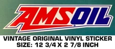 AMSOIL OIL RACING - ENGINE TREATMENT - VINTAGE ORIGINAL VINYL DECAL STICKER