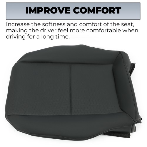 2008 - 2014 For Mercedes Benz C250 C300 C350 Driver Bottom Seat Cover Black - Picture 7 of 19