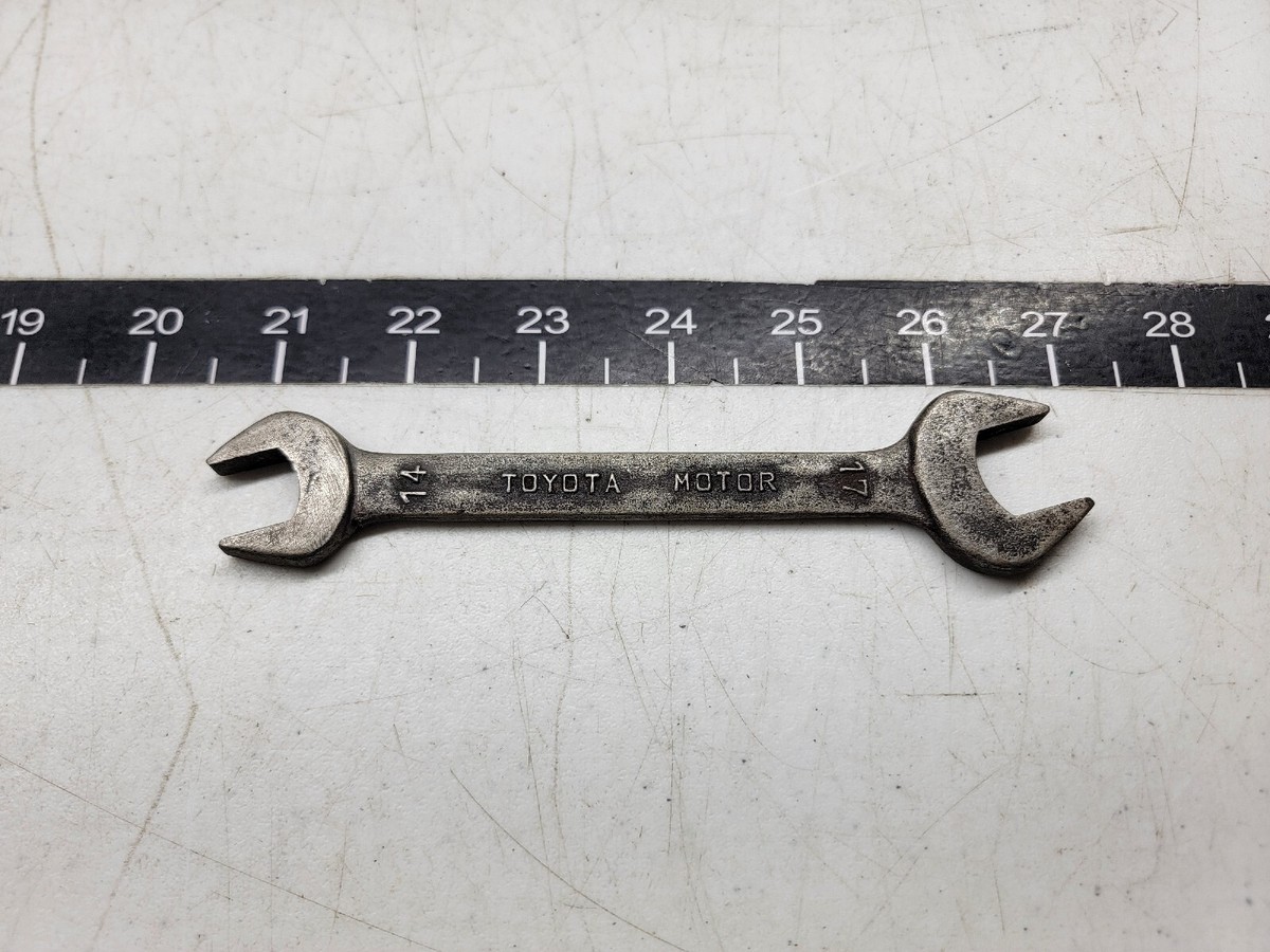 Vintage Toyota Motor Open Ended Wrench 14x17mm Japan b-x | eBay