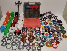 Beyblade Huge 118 Piece Lot W Carrying Case Takara Tomy Burst Bakuten Spinners Beyblade Huge 118 Piece Lot W Carrying Case Takara Tomy Burst Bakuten Spinners