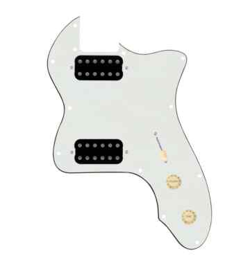 920D 72 Thinline Tele Loaded Pickguard Cool Kid Humbuckers Parchment/Cream/Blk
