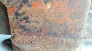 Original COLUMBIAN Welded Steel Bench Vise 4" Jaws PATS PENDING