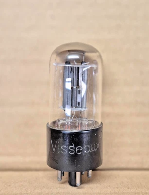 RARE 1x TUBE VISSEAUX ENGRAVED BASE EZ35 6X5GT METRIX TESTED NEW 100% - Photo 1/2