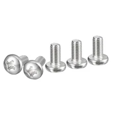 M8x16mm(DxH) Phillips Pan Head Machine Screws 10pcs 304 Stainless Steel