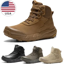 Men's Waterproof Military Tactical Boots Combat Lightweight Non-Slip Shoes US