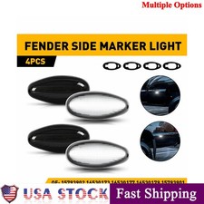 4pcsset Led Side Marker Lights For 2001-2014 Chevrolet Silverado 2500hd 3500hd 4pcsset Led Side Marker Lights For 2001-2014 Chevrolet Silverado 2500hd 3500hd