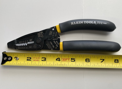 Klein Tools 1009 Wire Stripper, Crimper, Wire Cutter, Long-Nose Pliers USA Made