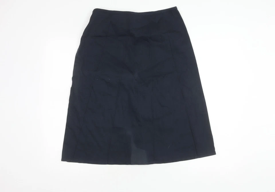 Cotton Traders Women's Black Pencil Skirt Size 14 - Image 2 of 4