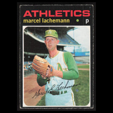 Marcel Lachemann Rookie #84 1971 O-Pee-Chee Oakland Athletics Baseball Card MLB