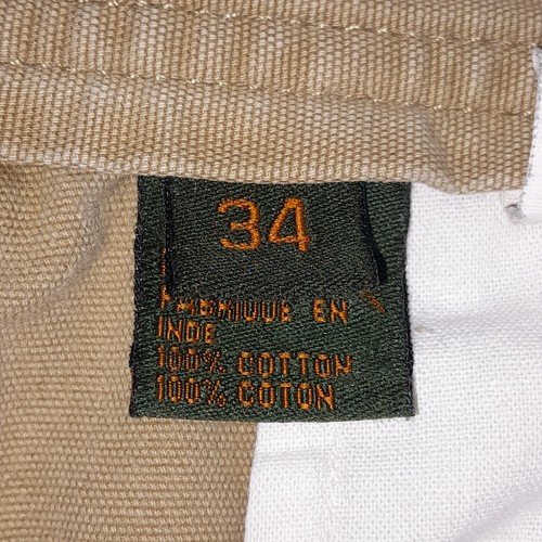 Timberland Cargo Shorts Mens 34 Beige Khaki Rip Stop Pockets Heavy Duty Hiking - Picture 7 of 11