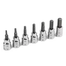 3/8 In. Driver Hex Bit Socket (7-Piece)
