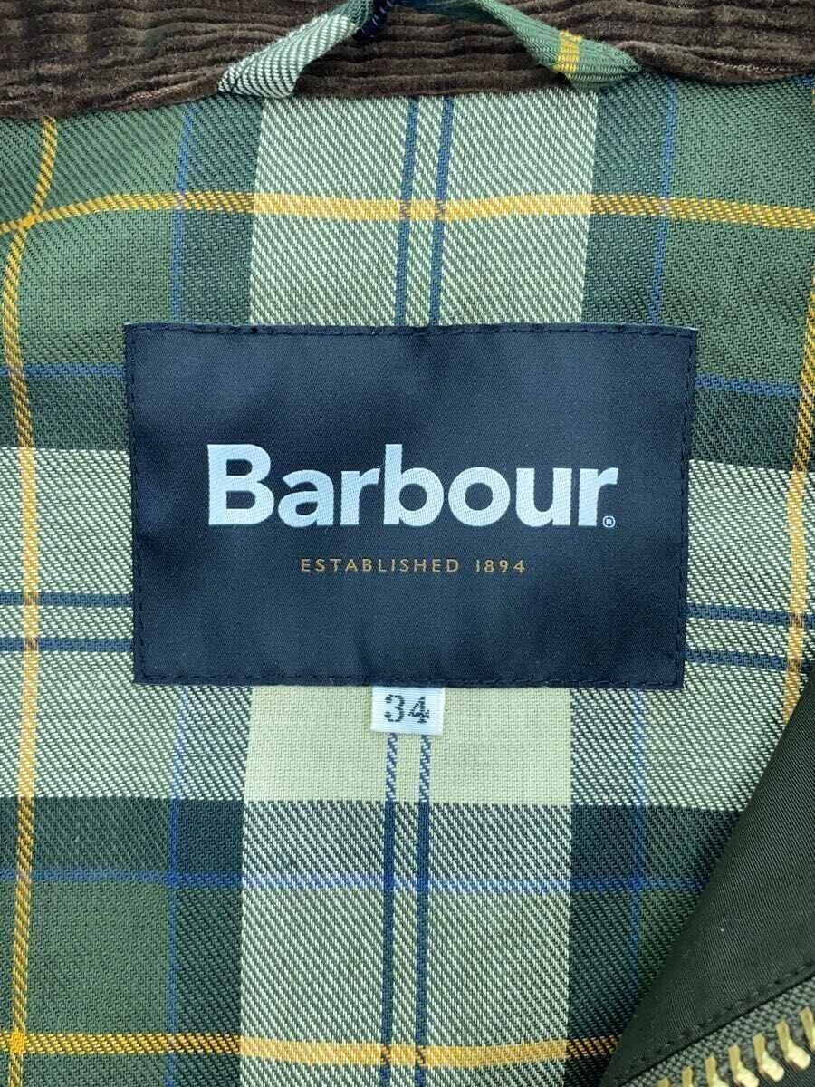 Barbour altra giacca 34 poliestere kaki 251MCAS176 BEDALE OS SLEAVE usata