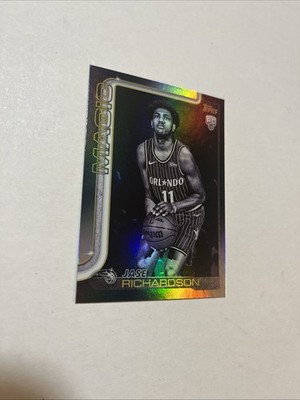 2025-26 Topps Jase Richardson #205 Blackout Parallel SSP Target Exclusive RC 