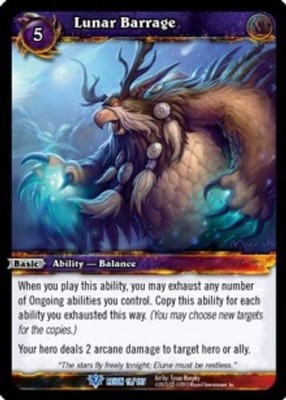Lunar Barrage - Reign of Fire - World of Warcraft TCG