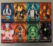 Raw Thrills Wizard of oz Spinner Card  Common Set 1-8  Round 1  With Barcodes