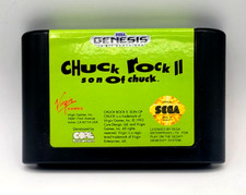 Chuck Rock II: Son of Chuck (Sega Genesis, 1993) CARTRIDGE ONLY TESTED & WORKS