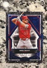 Topps 2025 Tier One Mike Trout Angels Baseball Card #59 Blue Foil /50