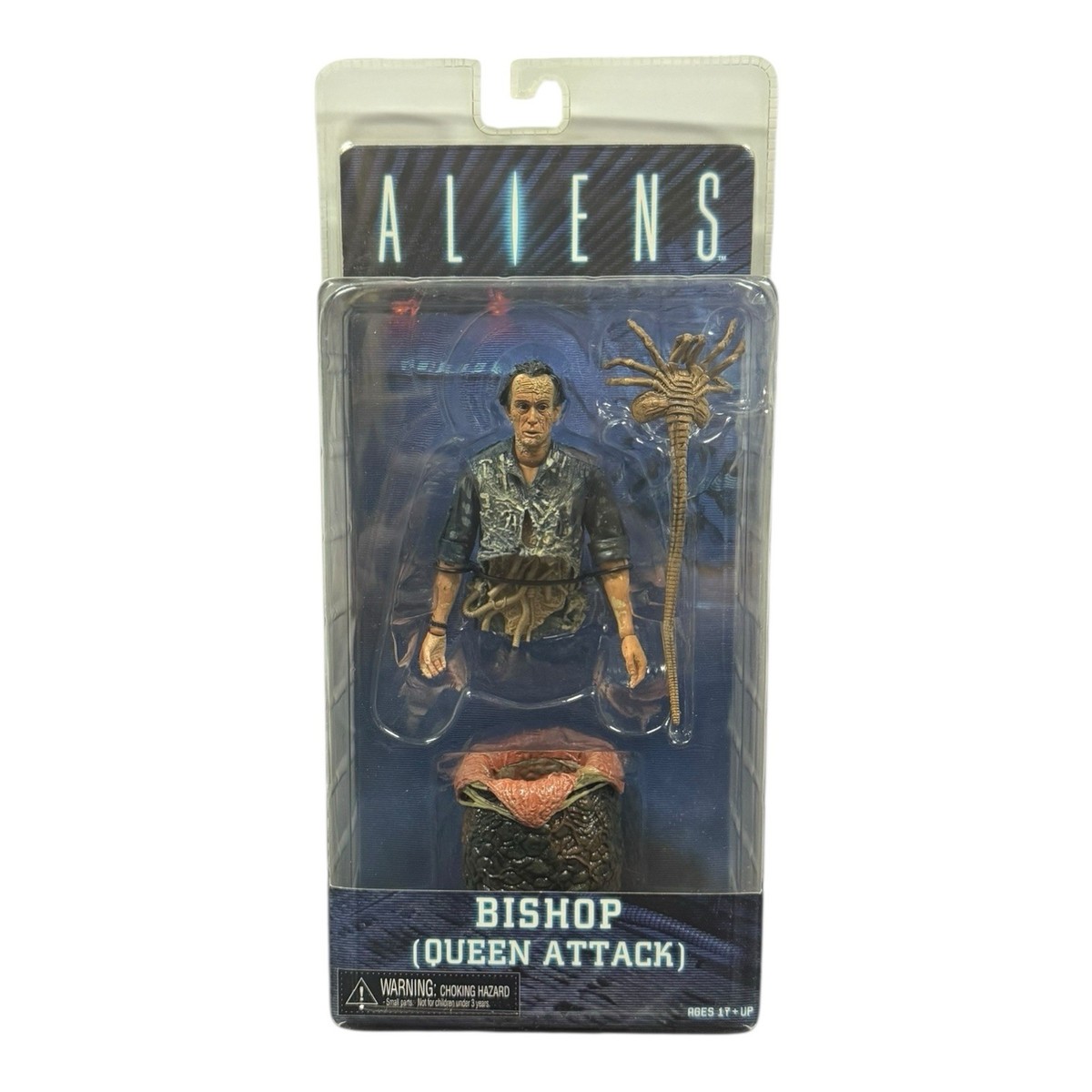 NECA エイリアン2 ビショップ　クイーンアタック NECA Aliens Bishop Queen Attack Series 5 Battle Damage Figure New