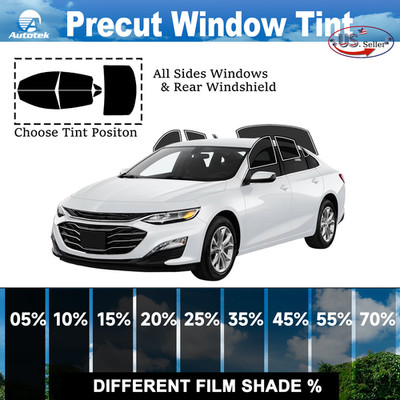 Window Privacy Film PreCut Window Tint 2Ply For 2016-2025 Chevy Malibu Sedan
