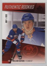 2023 Upper Deck SP Game Used Authentic Rookies Red /222 William Dufour #256 1s30