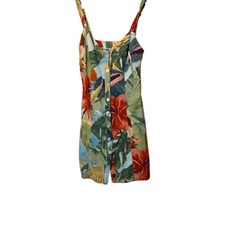 Farm Rio Linen Blend Mini Dress Size XXS Multicoloured Tropical Summer Resort