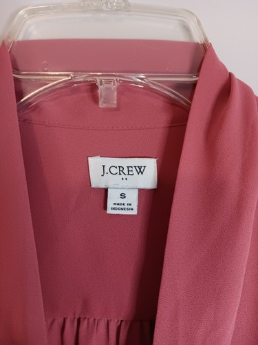 J Crew Factory Bluse Top rosa Krawatte Gr. Small Style Ad389 - Bild 2 von 4