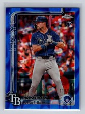 2025 Topps Chrome Kameron Misner Blue RayWave RC Numbered 117/150 RAYS # 130