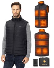 Men  s Heated Vest with Battery Pack Included 16000mAh 7.4V, Warming Heated