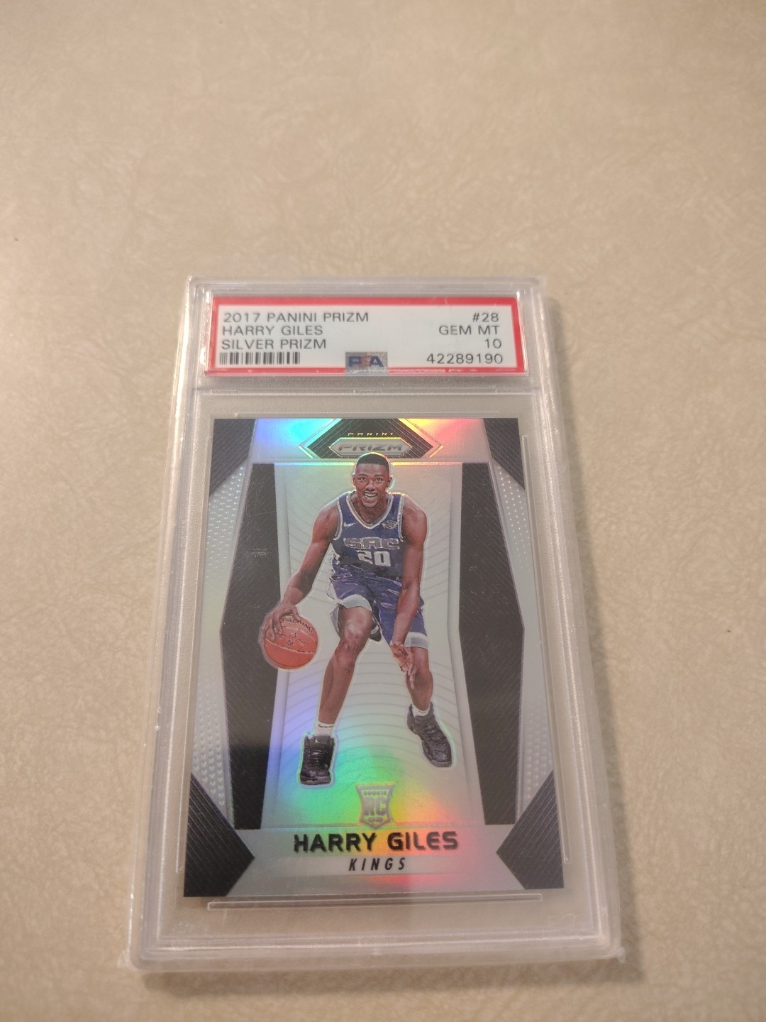 Harry Giles 2017 Panini Prizm Silver PSA 10 RC #28