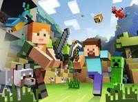 Puzzle (100 T.) Minecraft (Ravensburger) Neu/Ovp