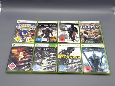 8x Microsoft Xbox 360 Spiele Bundle Konvolut