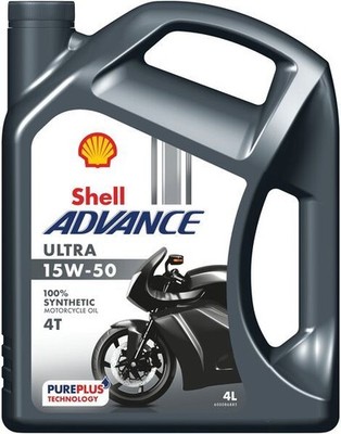 For SHELL 550075710 SHELL OIL 15W50 4L ADVANCE ULTRA 4T / MOTORCYCLES