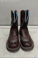 Ariat Fatbaby Heritage braun türkis Leder Western Cowboystiefel Damengröße 8B